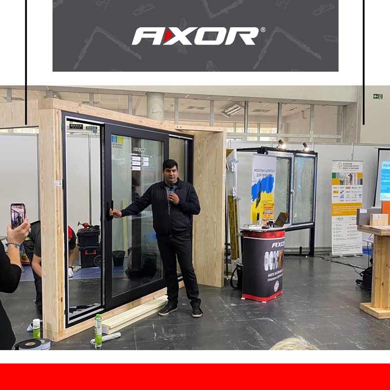 Презентація AXOR Intent Smart&Quick та AXOR Arte Interior на майстер-класі "Вікна. Двері. Безпека"